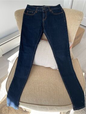 Macy's Dark Blue Straight Leg STRECHY Jeans